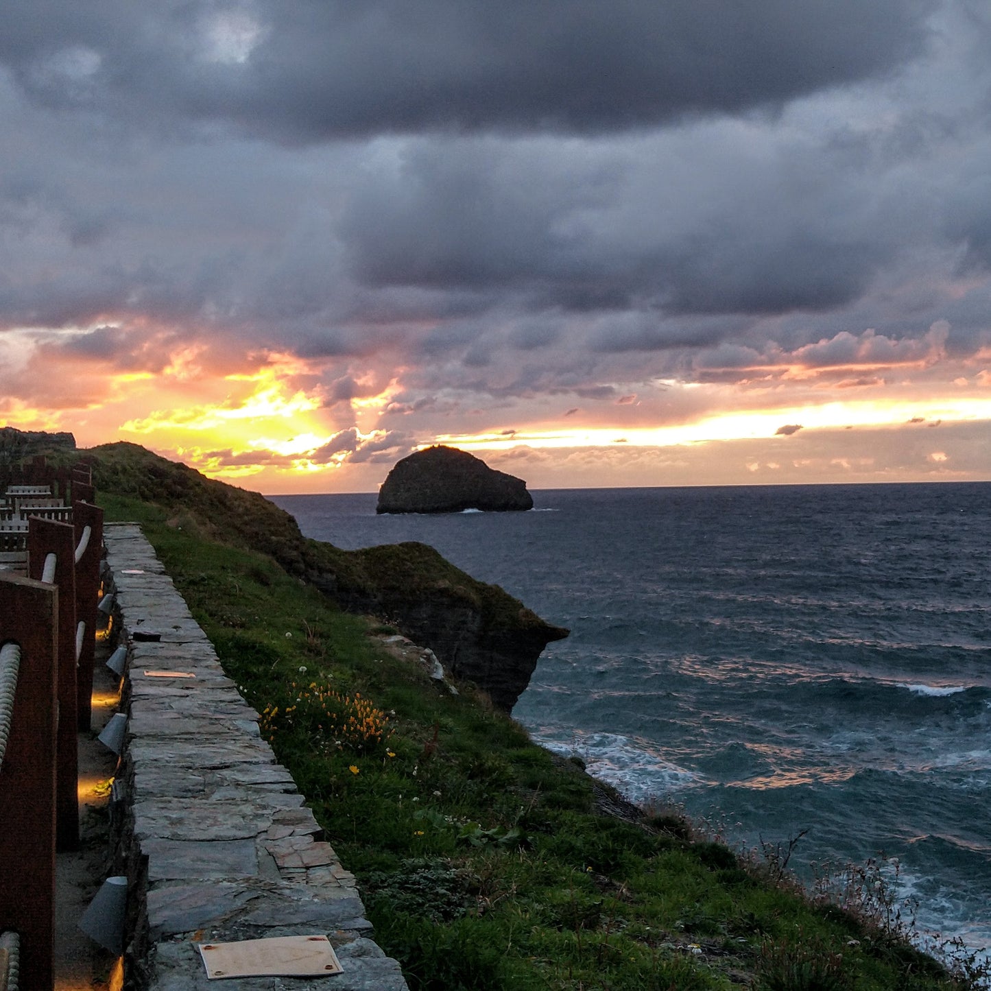 Sunset at Trebarwith Strand, Cornwall