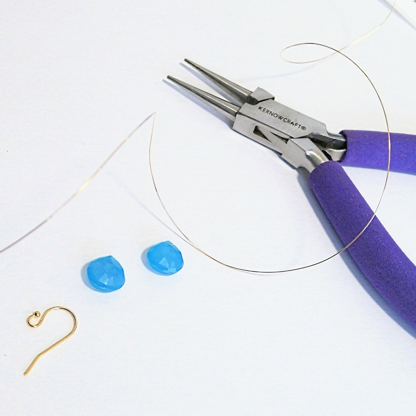 Making of Cornish Blue Sky Drop Earrings