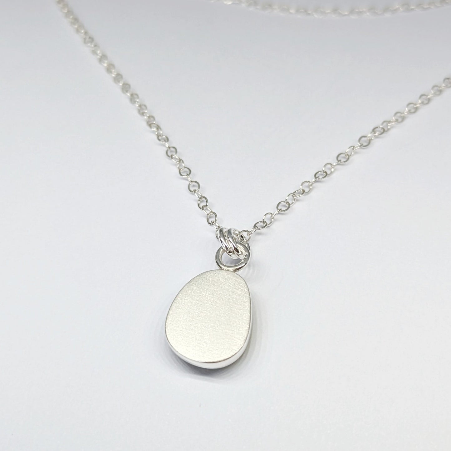Little Drop of Sunshine, Yellow Sea Glass Silver Pendant