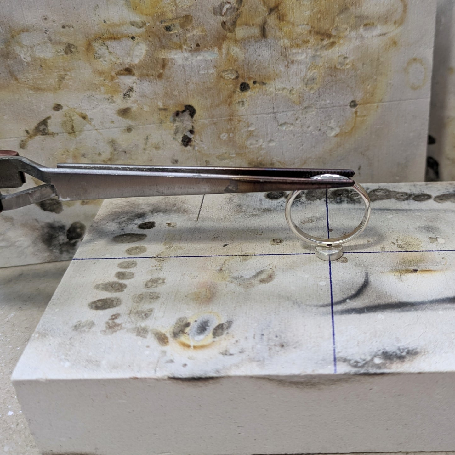 Making of Moonlit 3 Silver Ring Stack