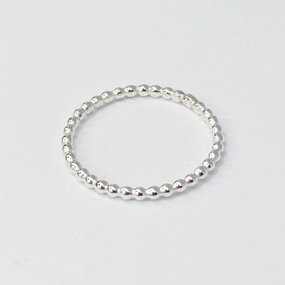 Tiny Pebbles Silver Ring