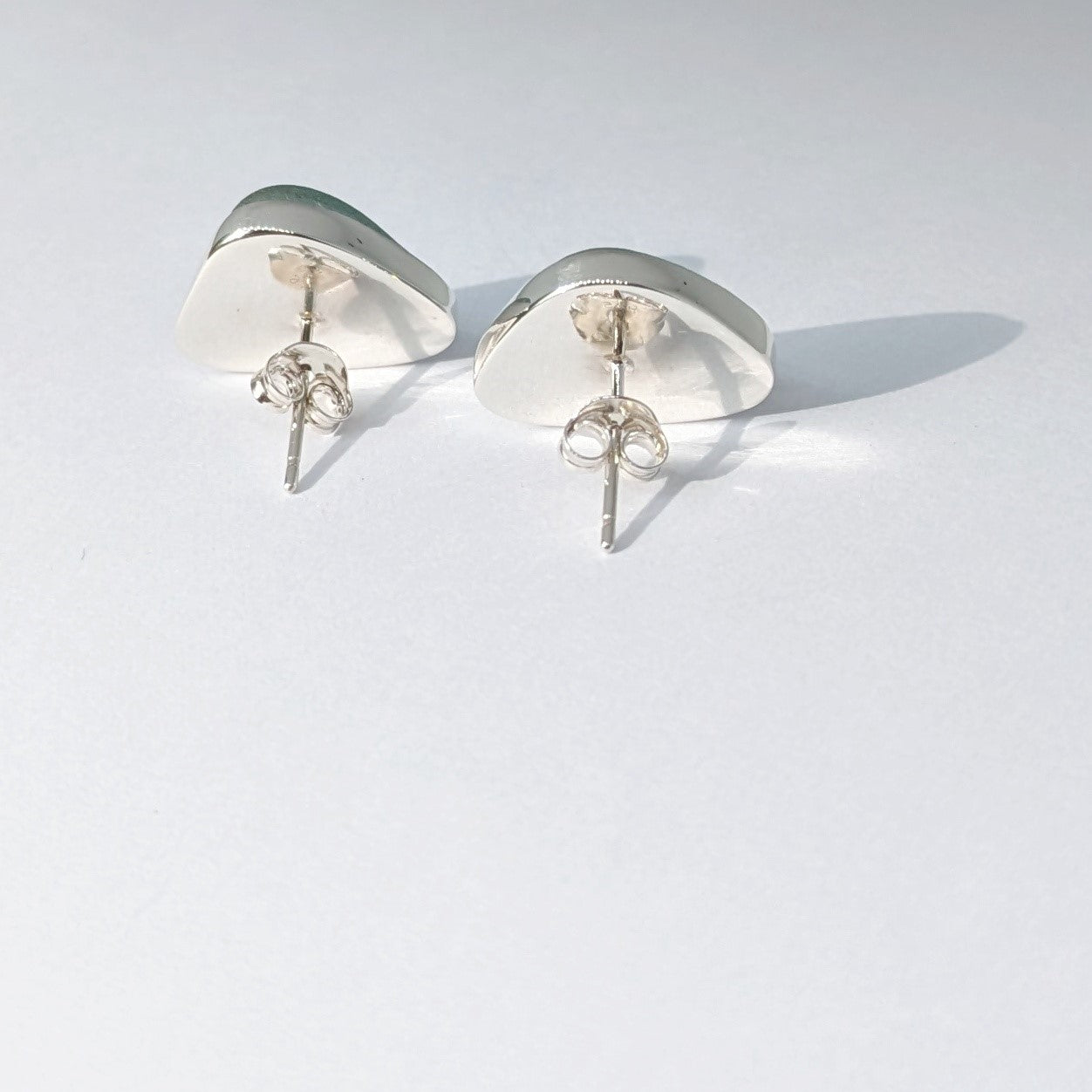 Sea Cove Sea Glass, Silver Stud Earrings