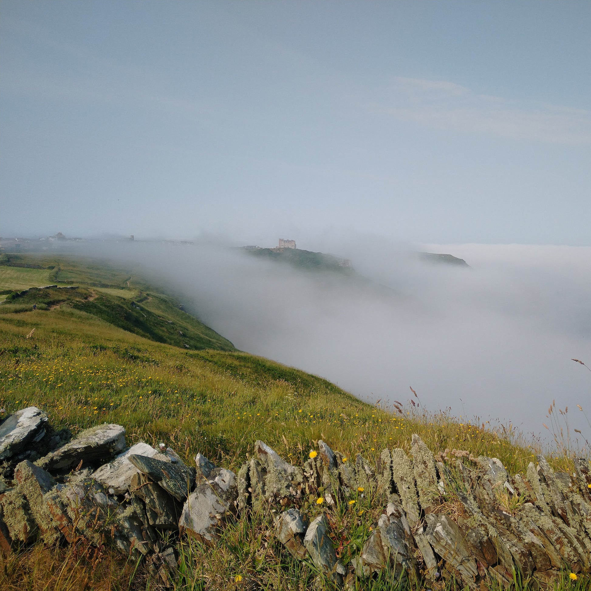 Cornish Sea Mist over Bossiney / Tintagel