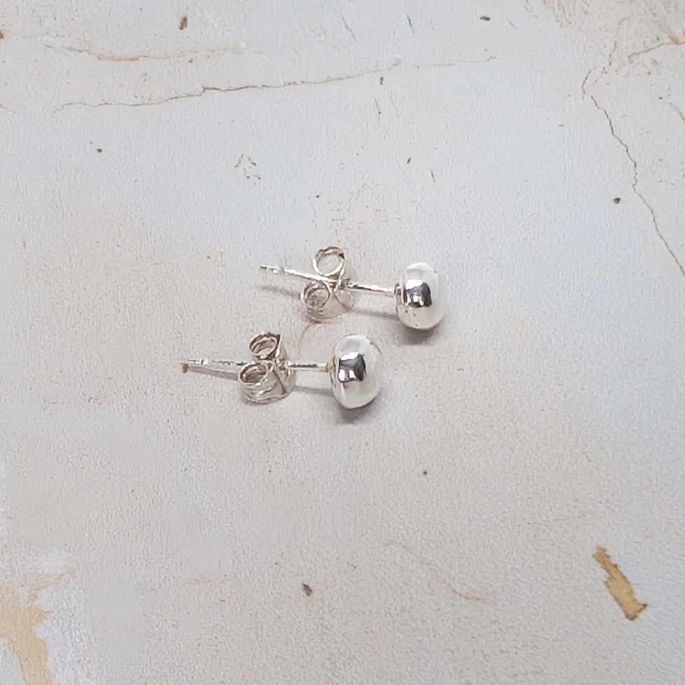 Little Pebbles of Silver Earrings