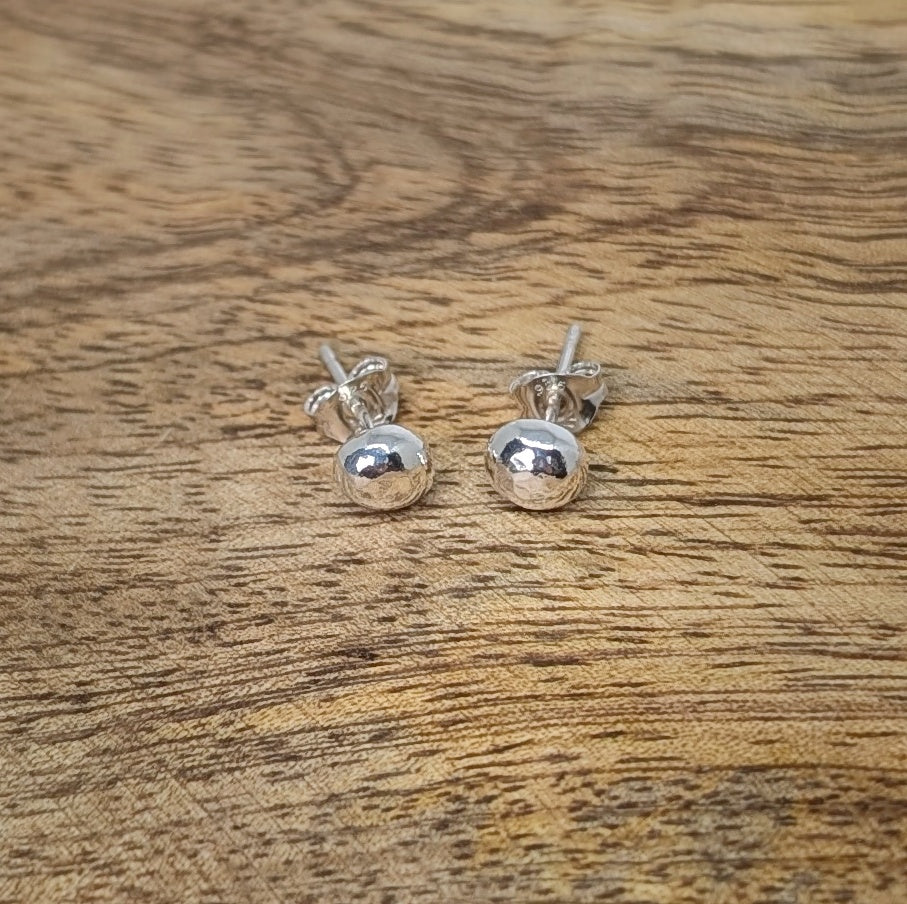 Little Pebbles of Silver Earrings
