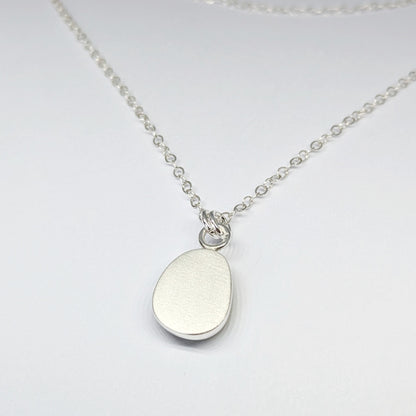 Little Drop of Sunshine, Yellow Sea Glass Silver Pendant
