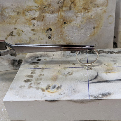 Making of Moonlit 3 Silver Ring Stack