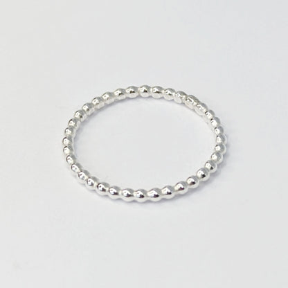 Tiny Pebbles Silver Ring