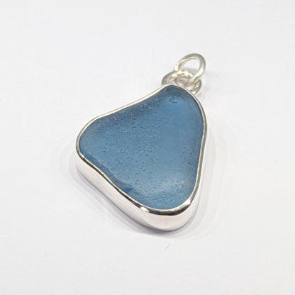 Deep Blue Sea Glass Pendant