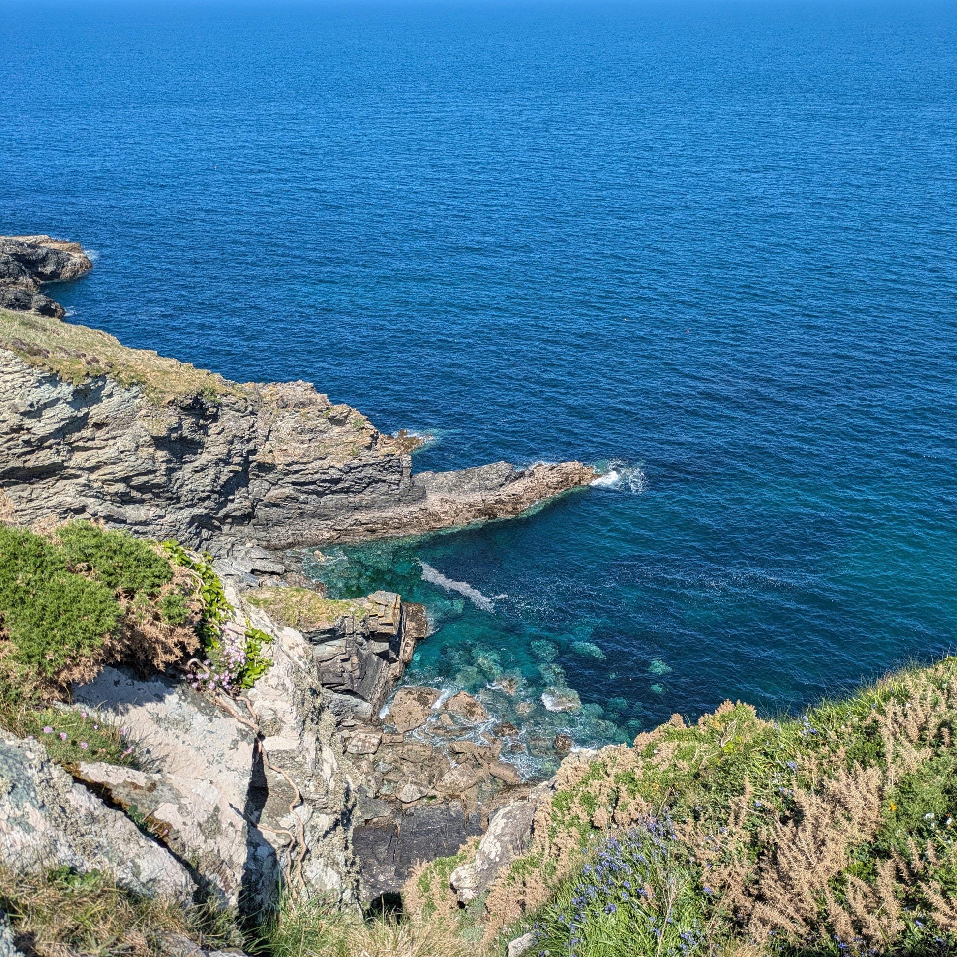 Looking out to sea from Tintagel cliffs