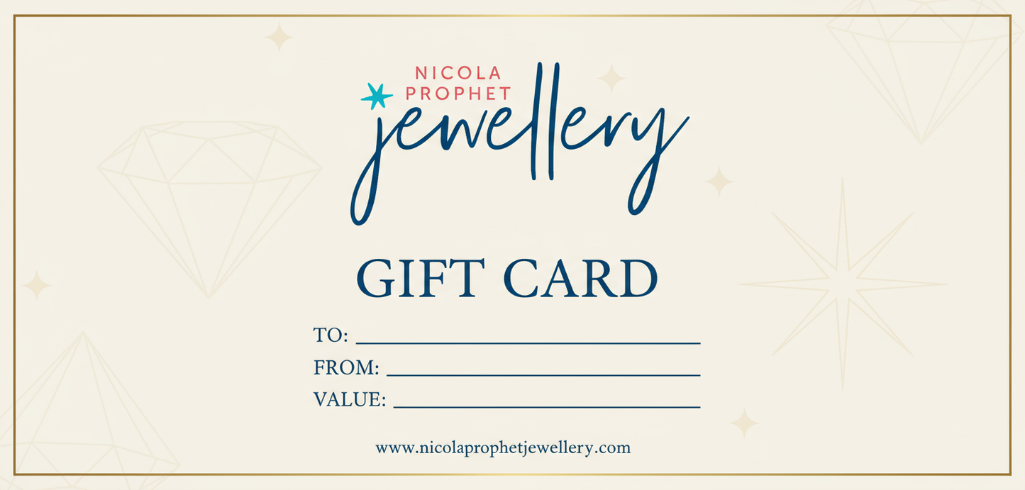 Nicola Prophet Jewellery Gift Card with Logo