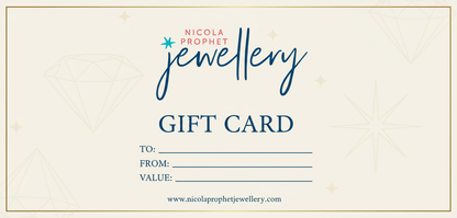 Nicola Prophet Jewellery Gift Card with Logo