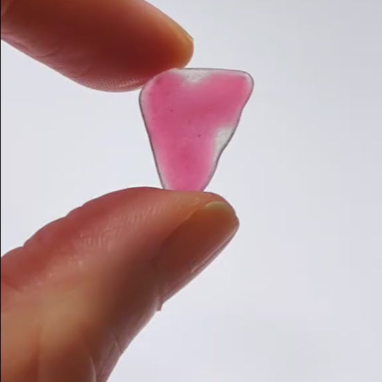 Red Sea Glass in hand video