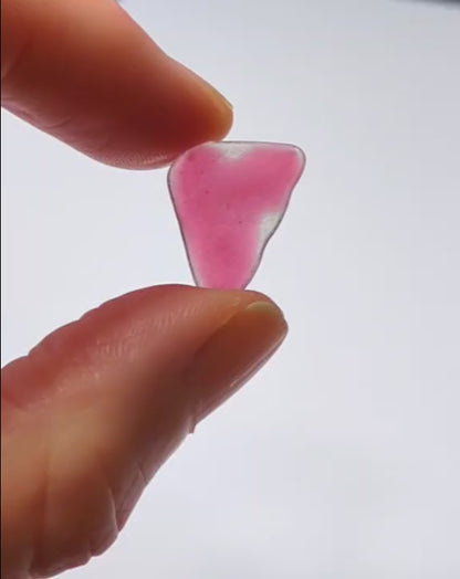 Red Sea Glass in hand video