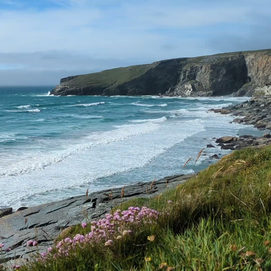 video of coast at Trebarwith