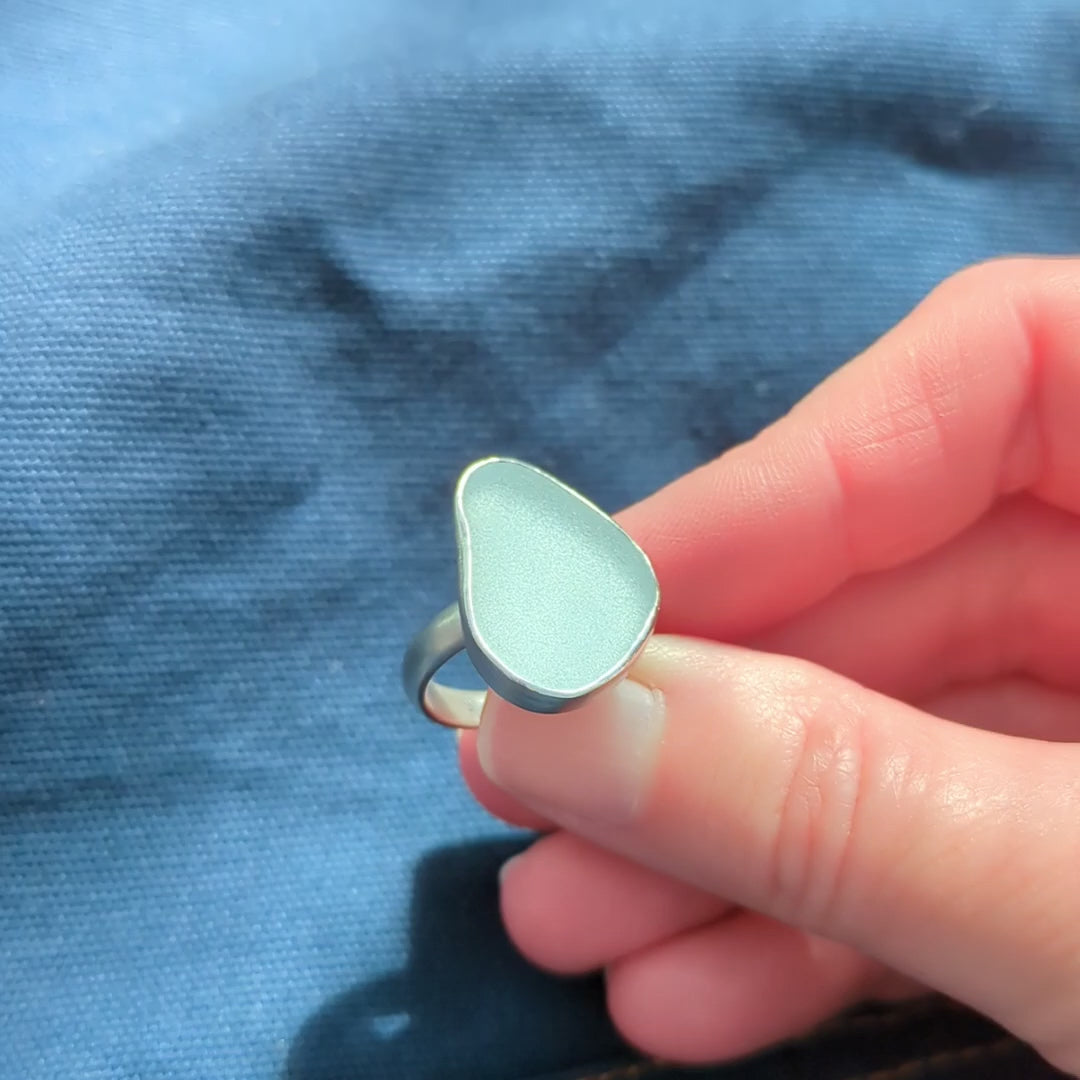 Cornish Sea Mist Ring (Matt) video