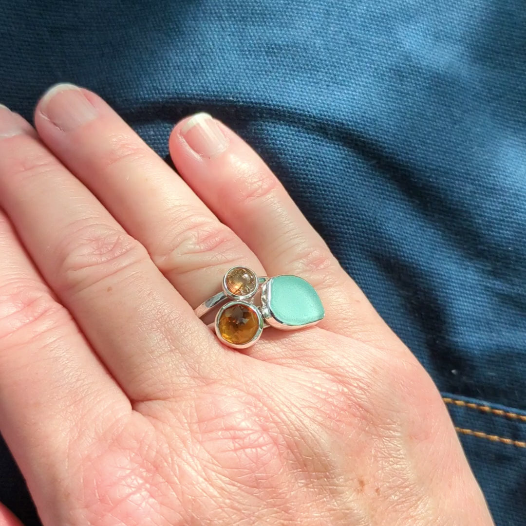 Cornish Sunsrt 3 Silver Ring Stack video